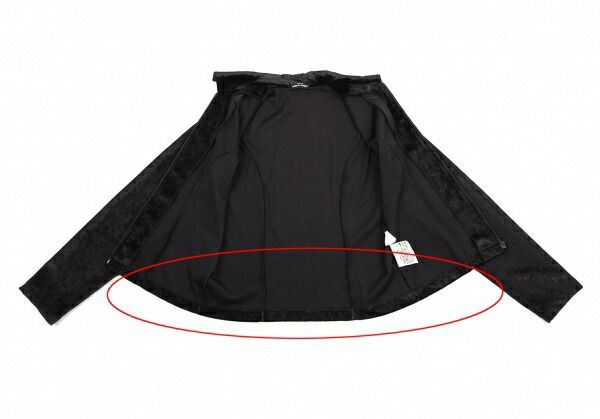 トリココムデギャルソンtricot COMME des GARCONS ベロアジップアップ