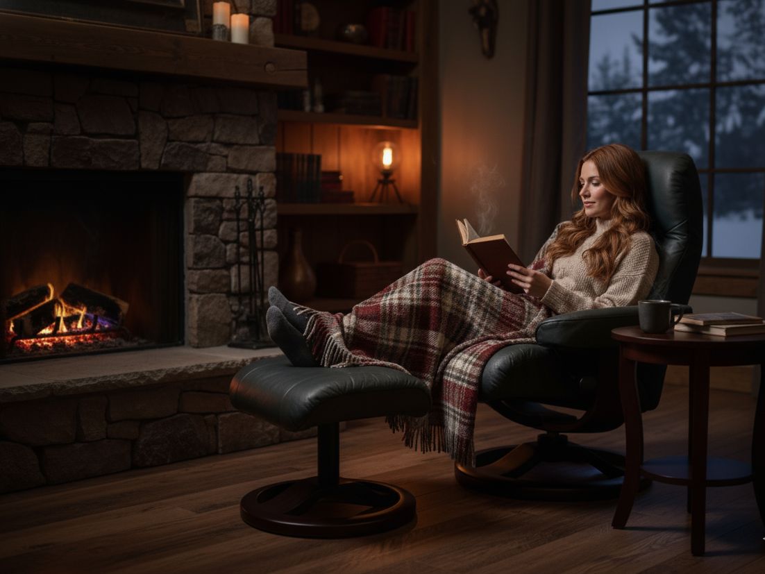 北欧ノルウェー Hjellegjerde イエリアーダ 本革 リクライニングチェア