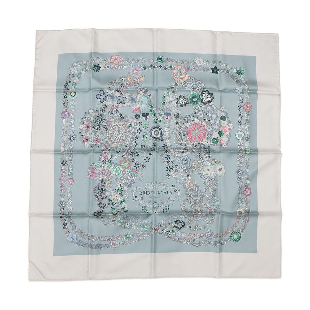 エルメス スカーフ カレ90 ブリッド・ドゥ・ガラ・アン・フルール
