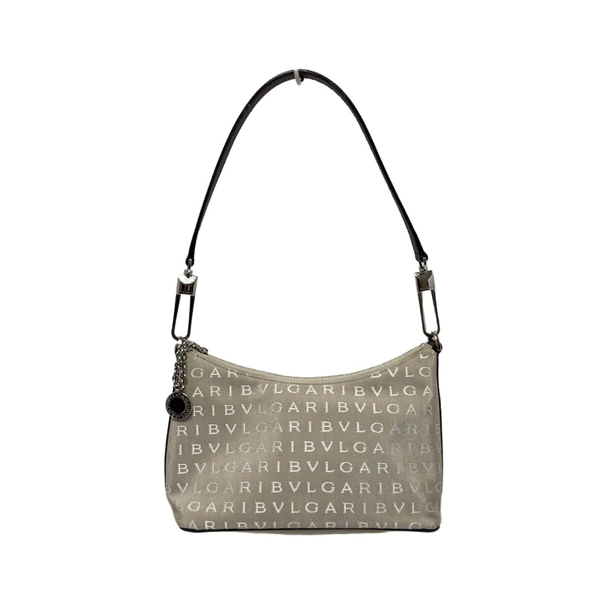 BVLGARI(ブルガリ) ショルダーバッグ美品 ロゴマニア ベージュ