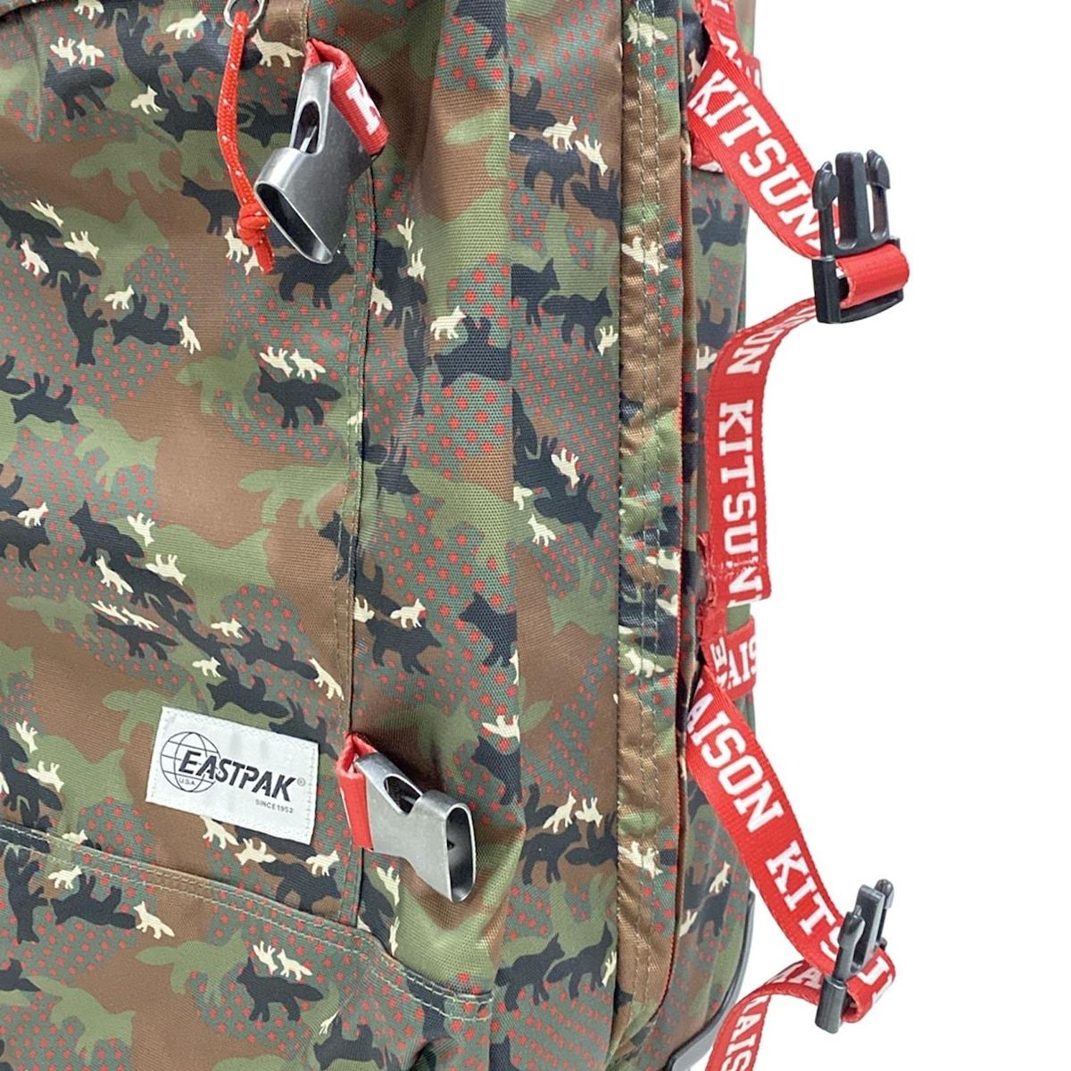 MAISON KITSUNE(メゾンキツネ) キャリーバッグ - ダークグリーン