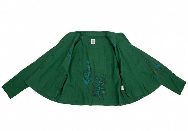 イッセイミヤケ ハートISSEY MIYAKE HaaT 染めボタニカル総柄刺繍