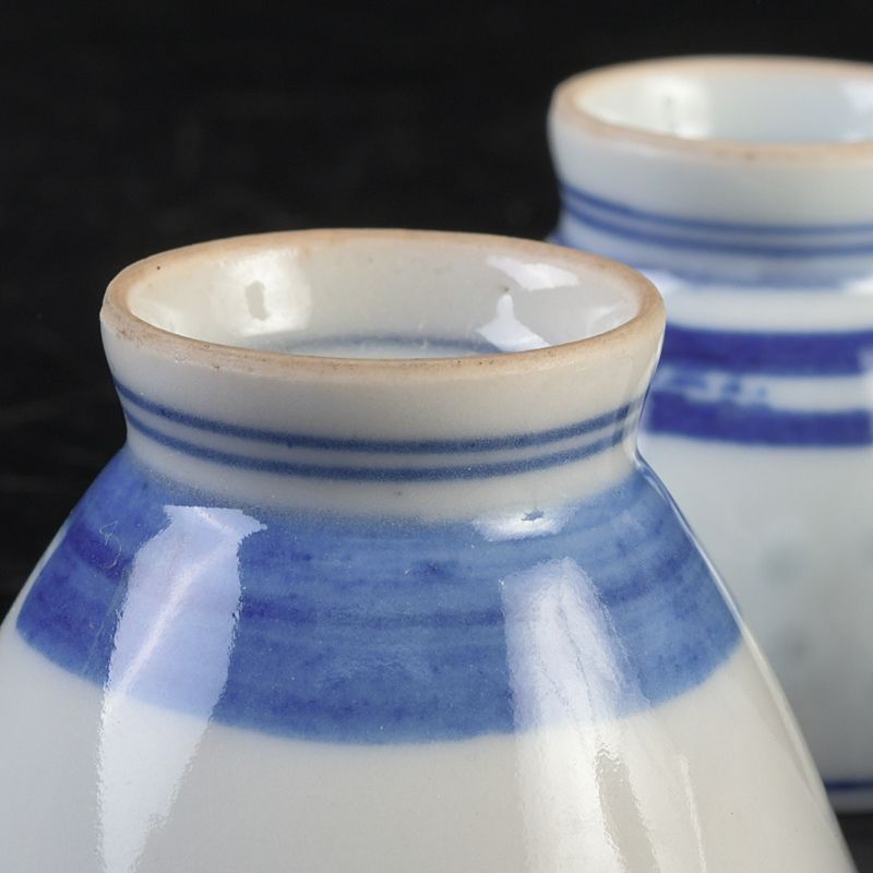 煎茶道具 京焼 道八造 染付 盃 煎茶碗 三客 C S460 - メルカリ