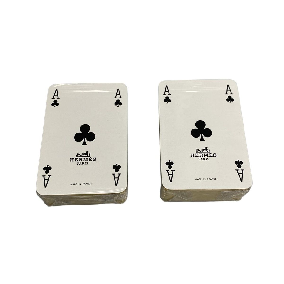 HERMES エルメス 小物 白 黒 マルチ トランプ