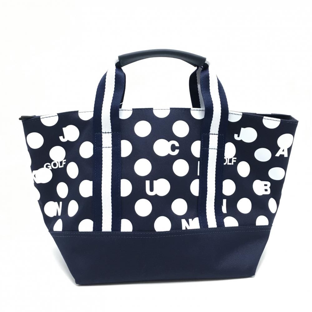 新品】パーリーゲイツ カートバッグ ネイビー×白 ドット ゴルフ PEARLY