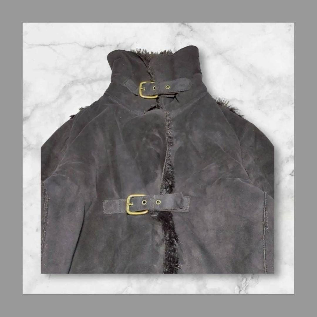 アルマーニジーンズ】（I 36）ロングコート アウター フェイクムートン