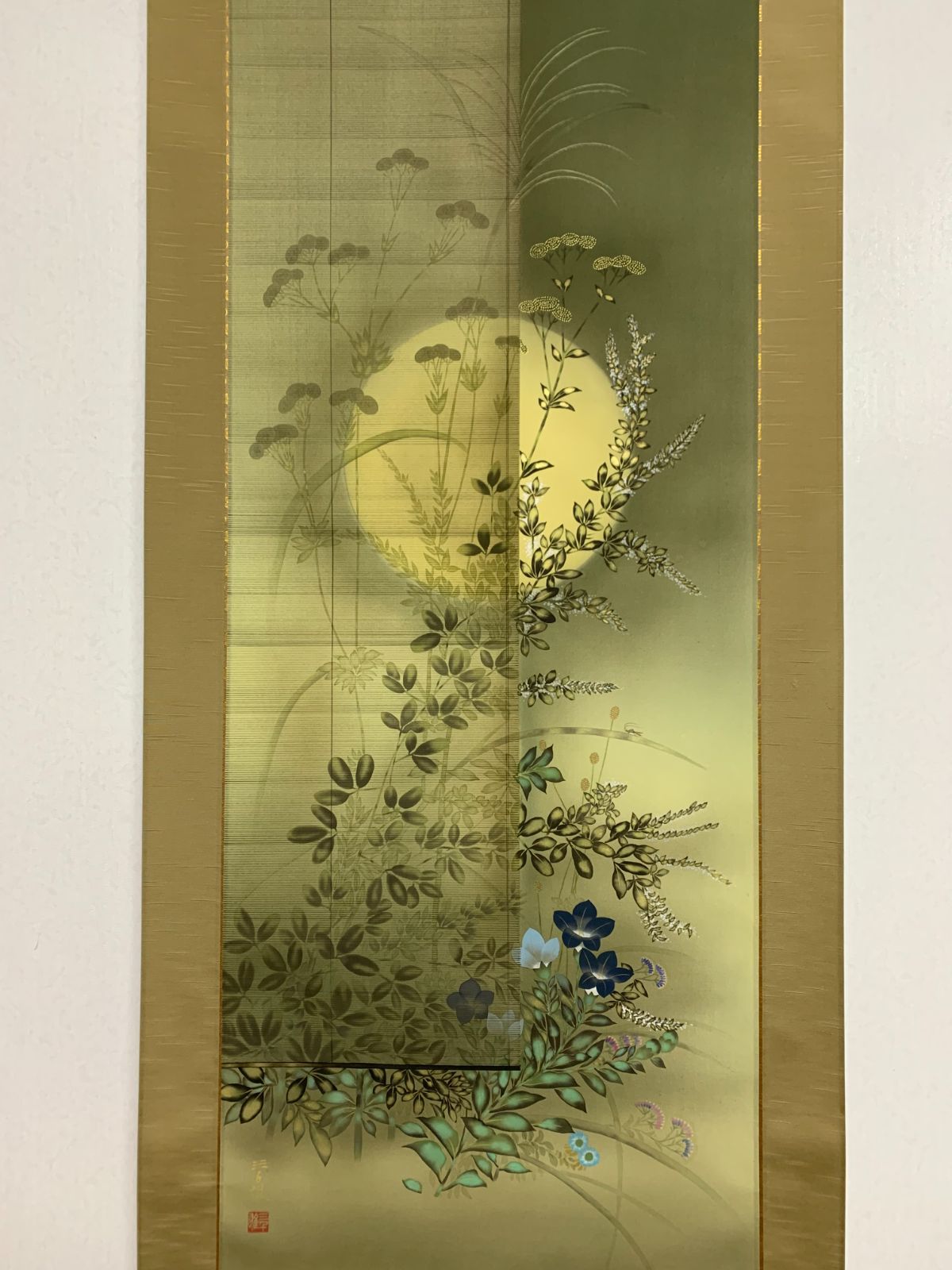 掛け軸】217 石山三千雄「秋草」墨彩会会員 #茶掛 #掛軸 #古美術 #骨董