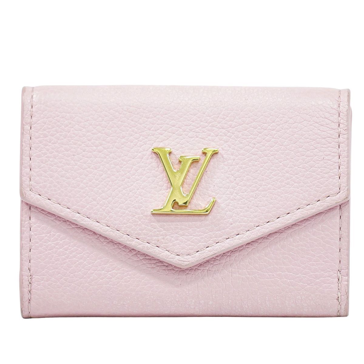 ルイヴィトン LOUIS VUITTON LV ポルトフォイユ ロックミニ レザー 折財布 ピンク M 80088 ビトン 財布 ウォレット フォロー割