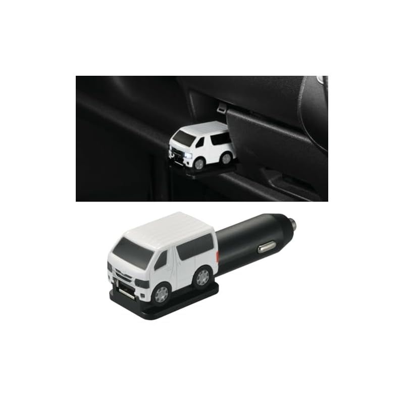 カーメイト 車用 カーチャージャー USB A ハイパワー 2 4 クルマ型 チャージャー ハイエース 200系 ホワイト NZ 888