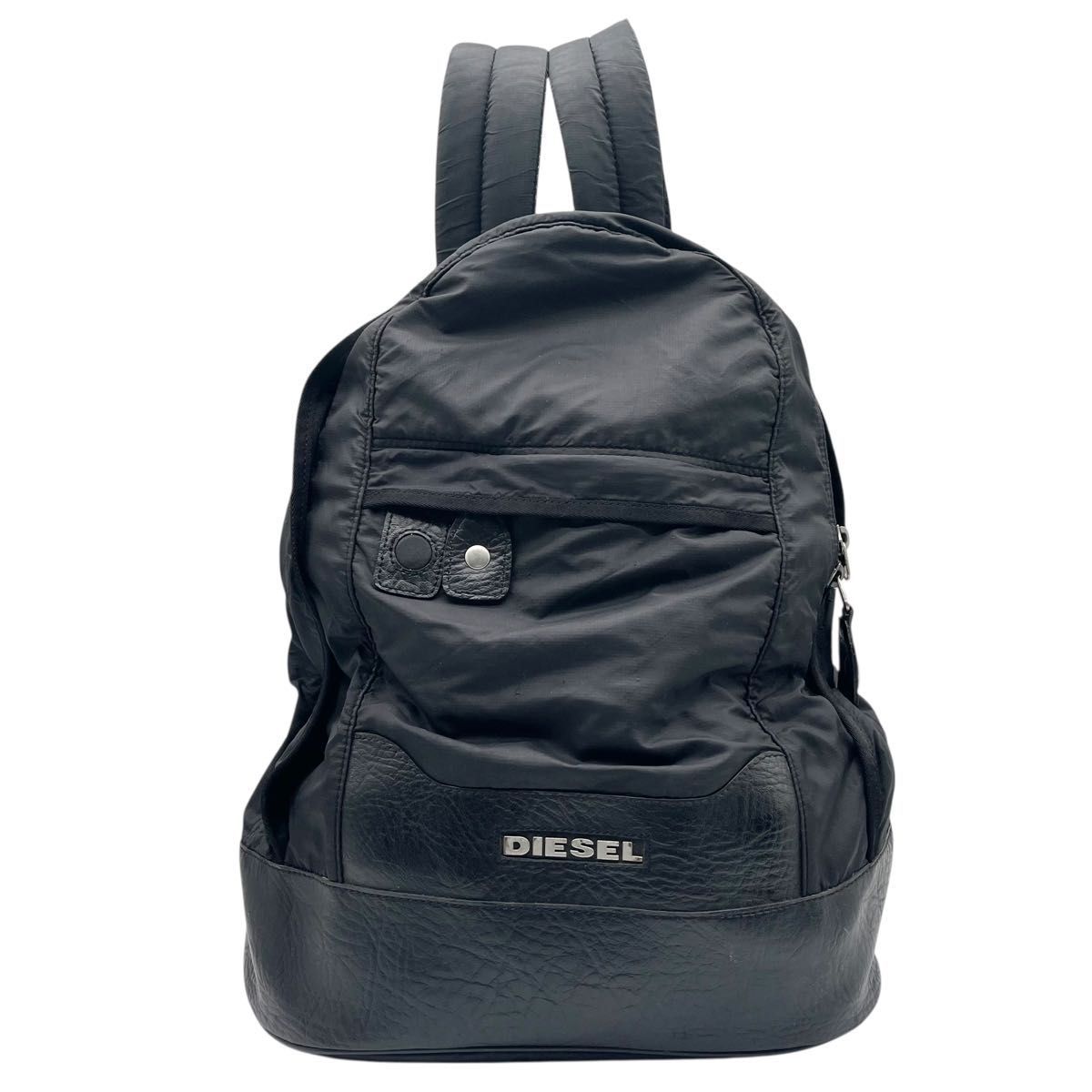 DIESEL ディーゼル ナイロン×レザー リュック ブラック 115 - メルカリ