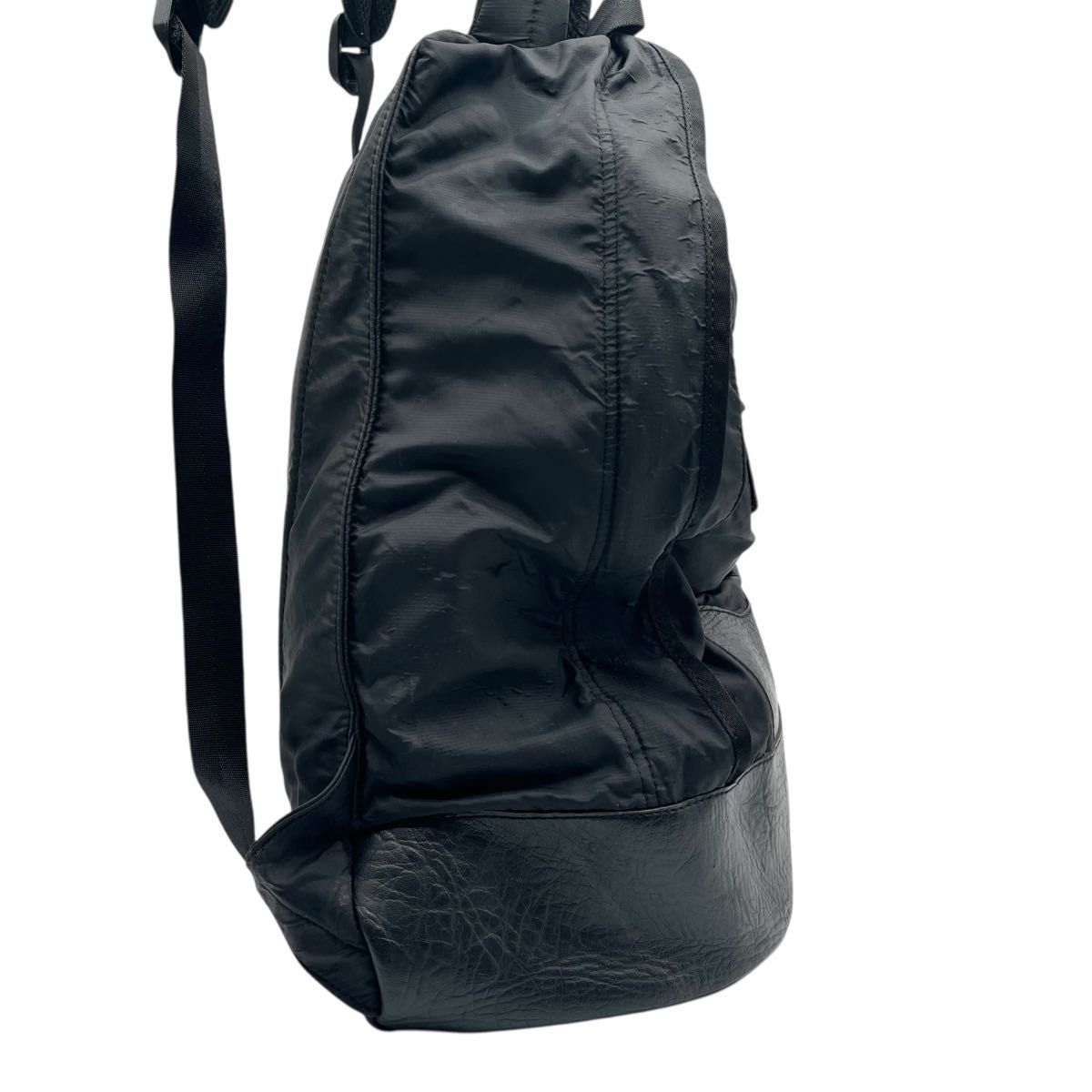 DIESEL ディーゼル ナイロン×レザー リュック ブラック 115
