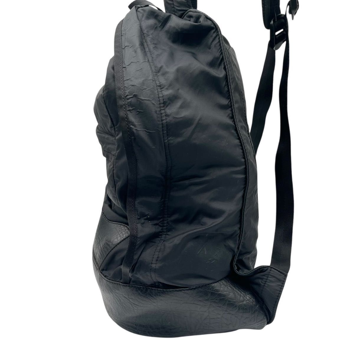 DIESEL ディーゼル ナイロン×レザー リュック ブラック 115