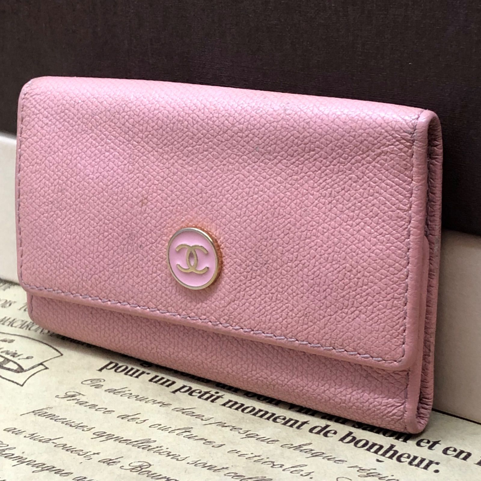 シャネル キーケース 鍵フック ココボタン ピンク 6連 FY20 - メルカリ