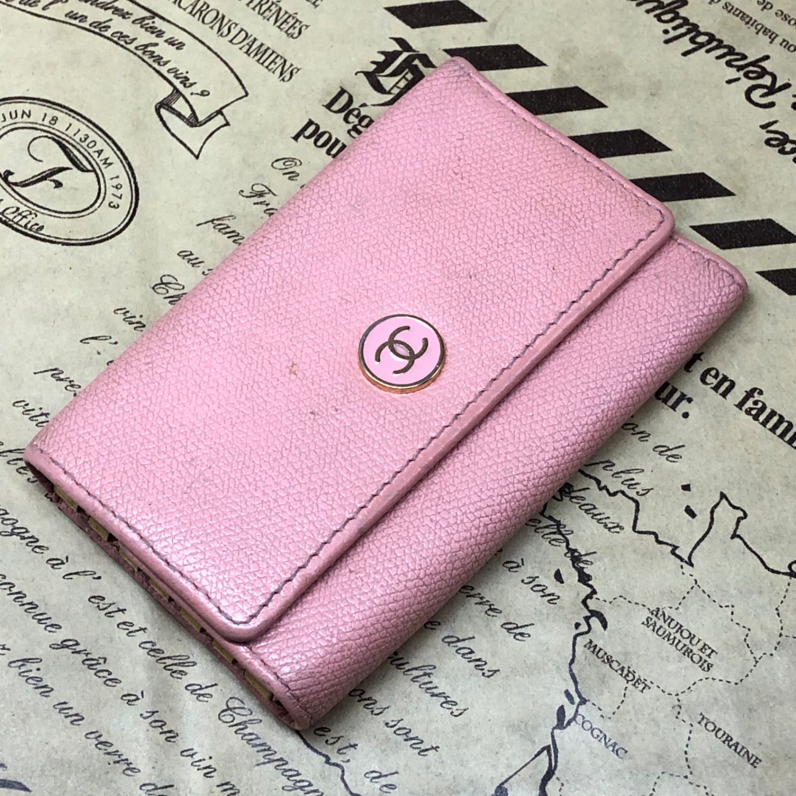 シャネル キーケース 鍵フック ココボタン ピンク 6連 FY20 - メルカリ