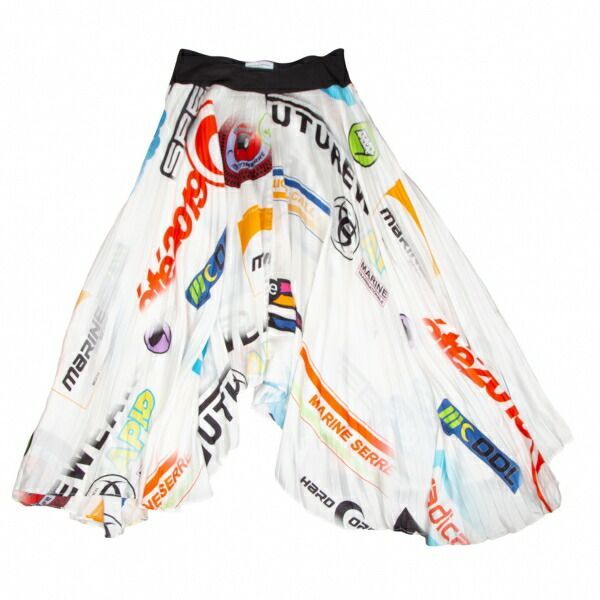 マリーンセル ホワイトラインMarine Serre WHITE LINE レーシーロゴ