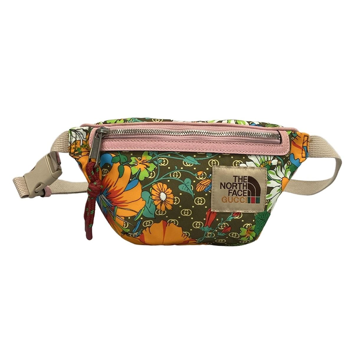 GUCCI(グッチ) ウエストポーチ マイクロGG 650299 カーキ×オレンジ