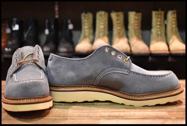 7.5 D 11年 レッドウィング 8101 オックスフォード スレートブルー アビレーンラフアウト 水色 ブーツ redwing FK 383