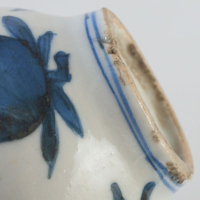 中国 大明成化年製 古渡 青花桃文杯 酒盃 書付箱 C S469 - メルカリ