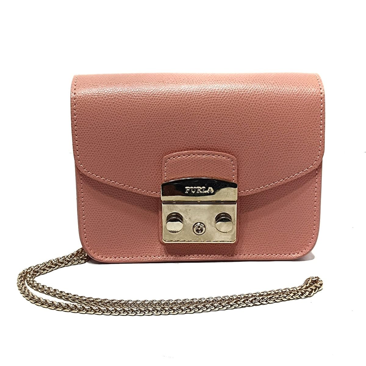 レディース FURLA(フルラ) ショルダーバッグ - ピンクベージュ 