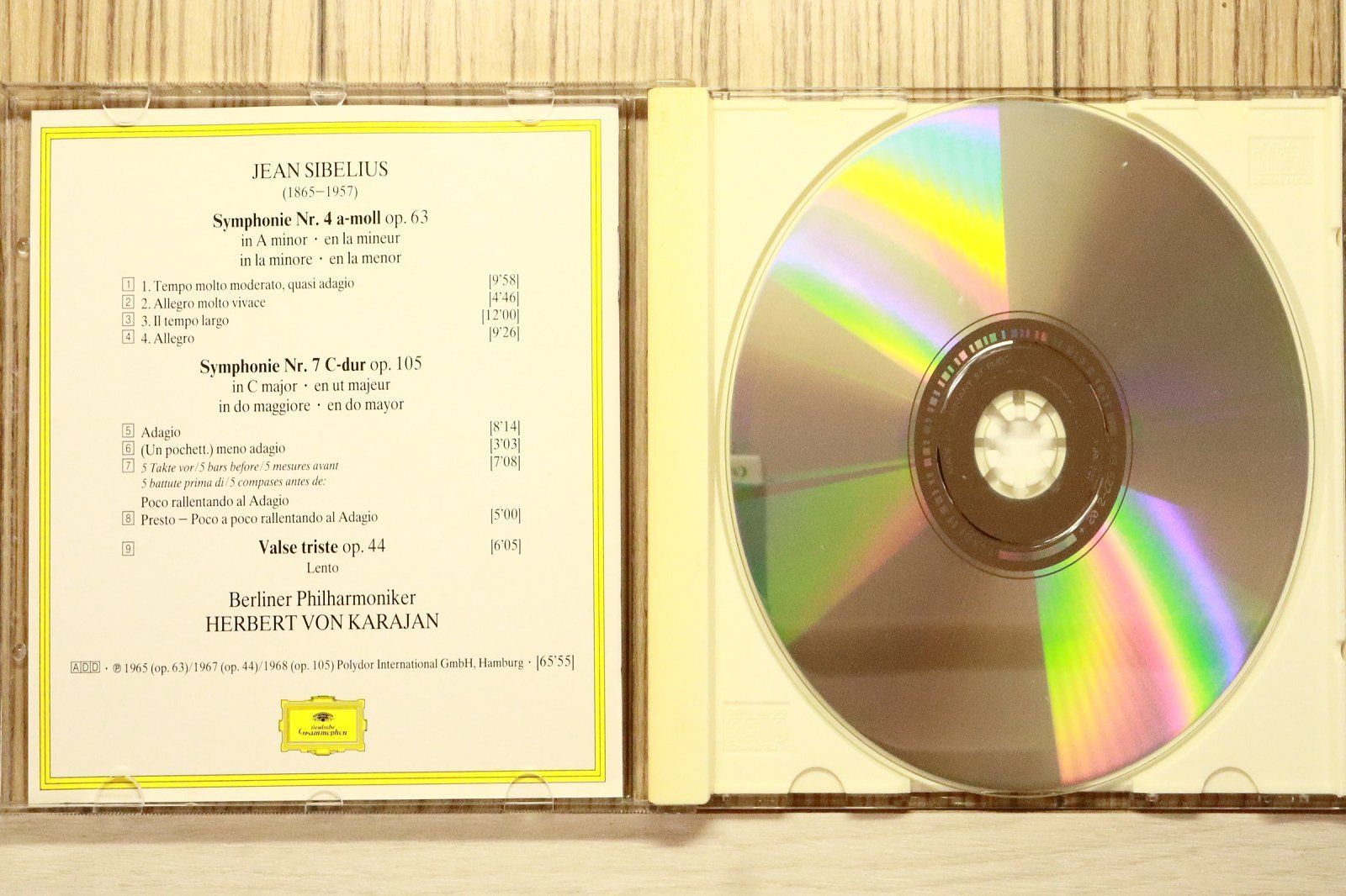 中古CD☆カラヤン/Karajan□ Sibelius;Symphonies 4 & 7 【4395272