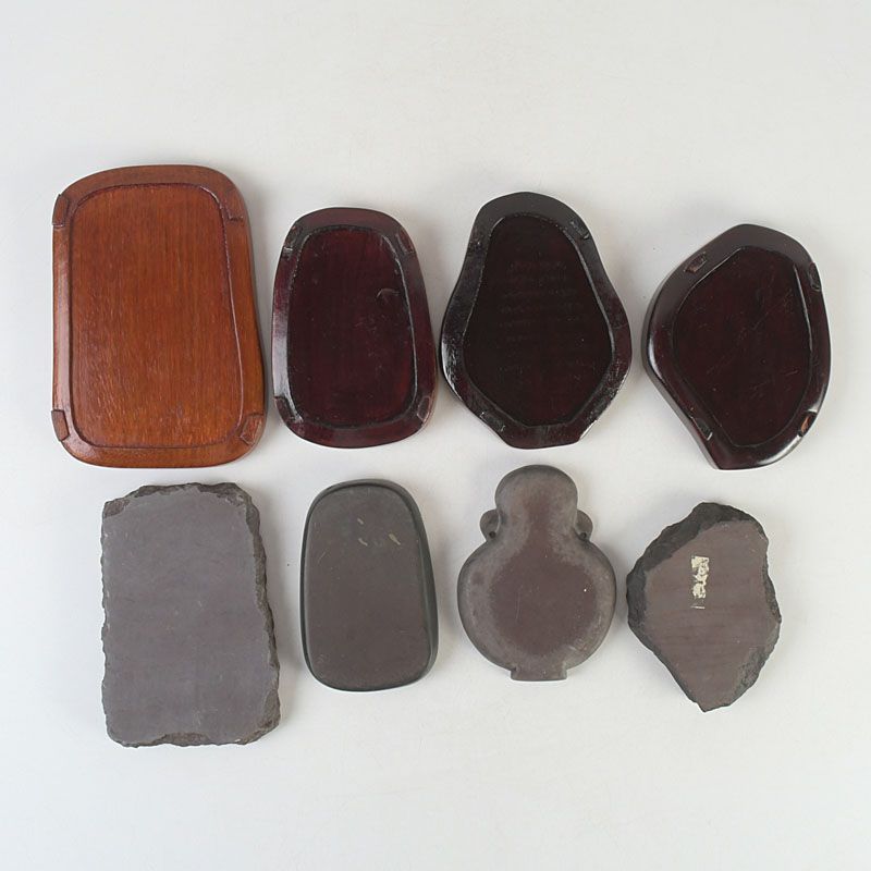 中国　書道具　竹果実刻など　端渓硯　唐木箱付　4点まとめて　M　5526 中国 書道具 竹果実刻など 端渓硯 唐木箱付 4点まとめて M S470 - メルカリ