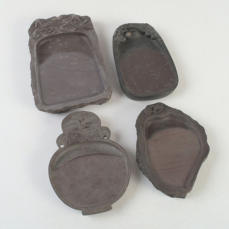 中国 書道具 竹果実刻など 端渓硯 唐木箱付 4点まとめて M S470 - メルカリ