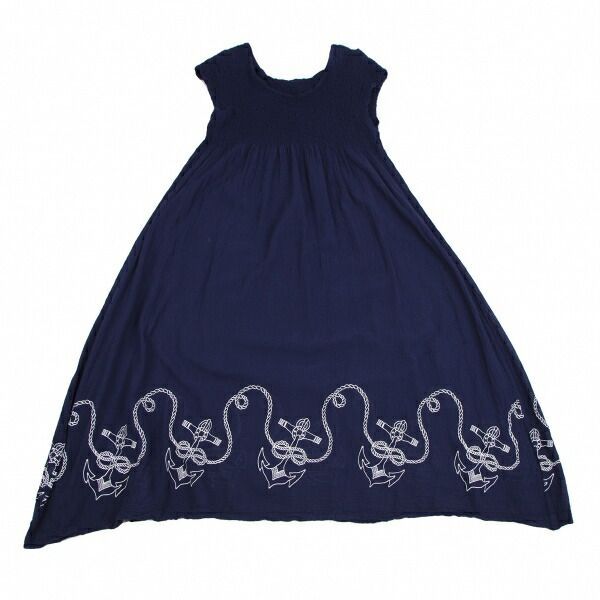 イッセイミヤケ ミーISSEY MIYAKE me アンカー刺繍消しカリフラワー