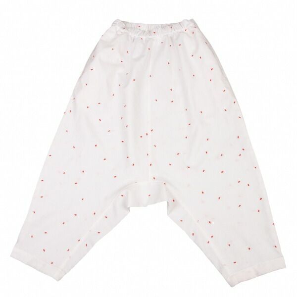 COMME des GARÇONS サルエルパンツ S ホワイト コムデギャルソン ガールCOMME des GARCONS GIRL ステッチエステル