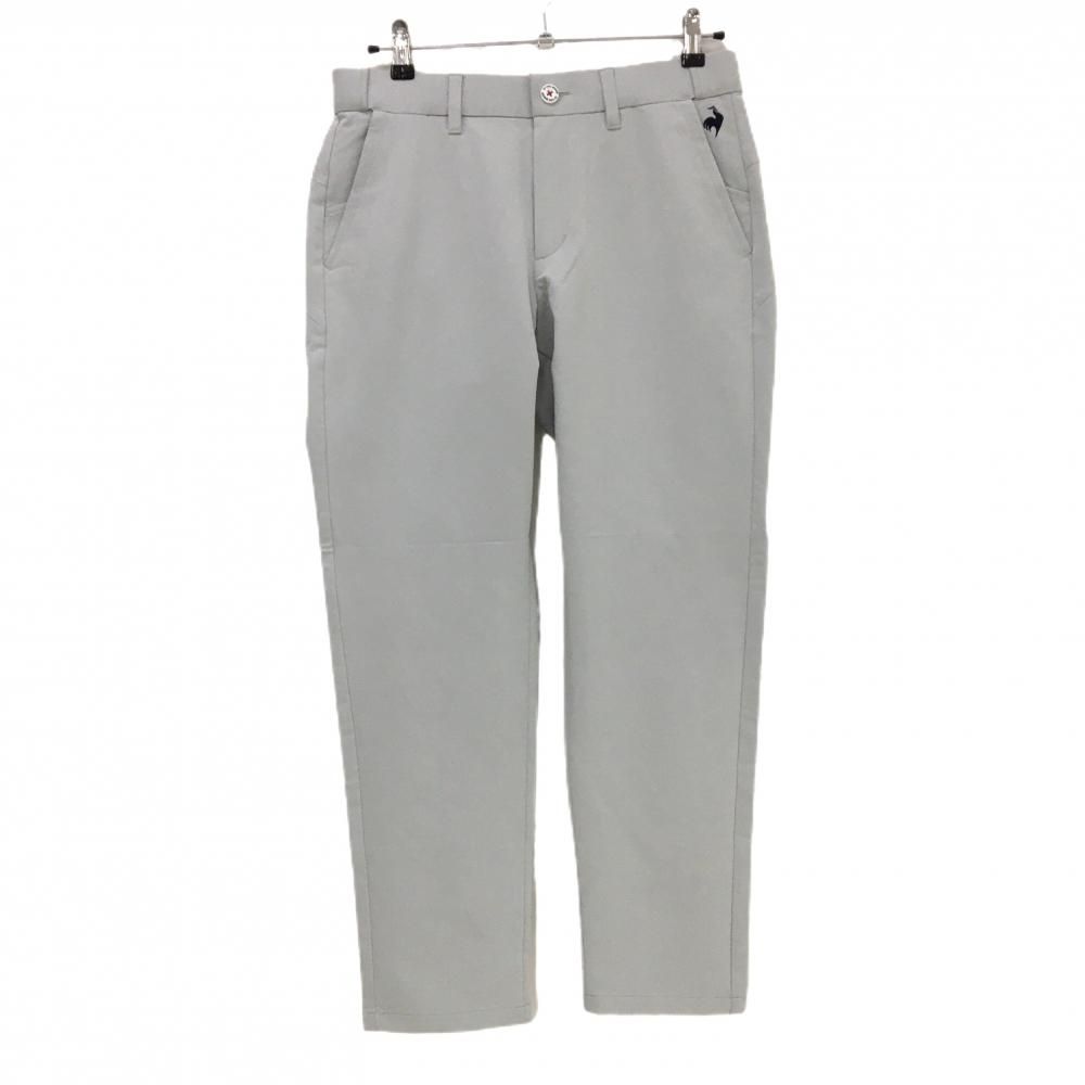 Kasco KFWP1912W グレー L ゴルフパンツ 超美品】ルコックゴルフ パンツ グレー ロゴ刺しゅう ストレッチ