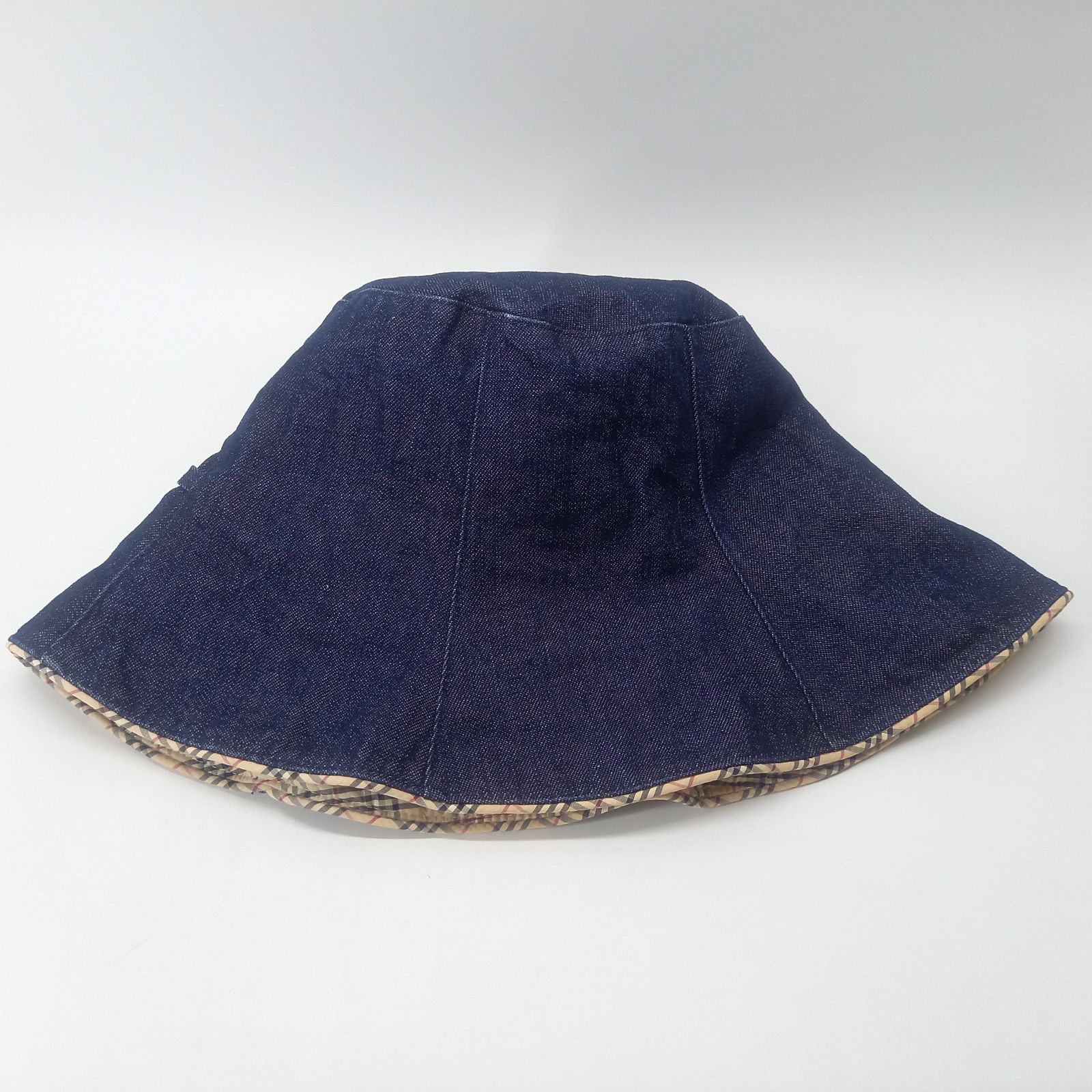バーバリー ブルーレーベル バケットハット デニム ノバチェック