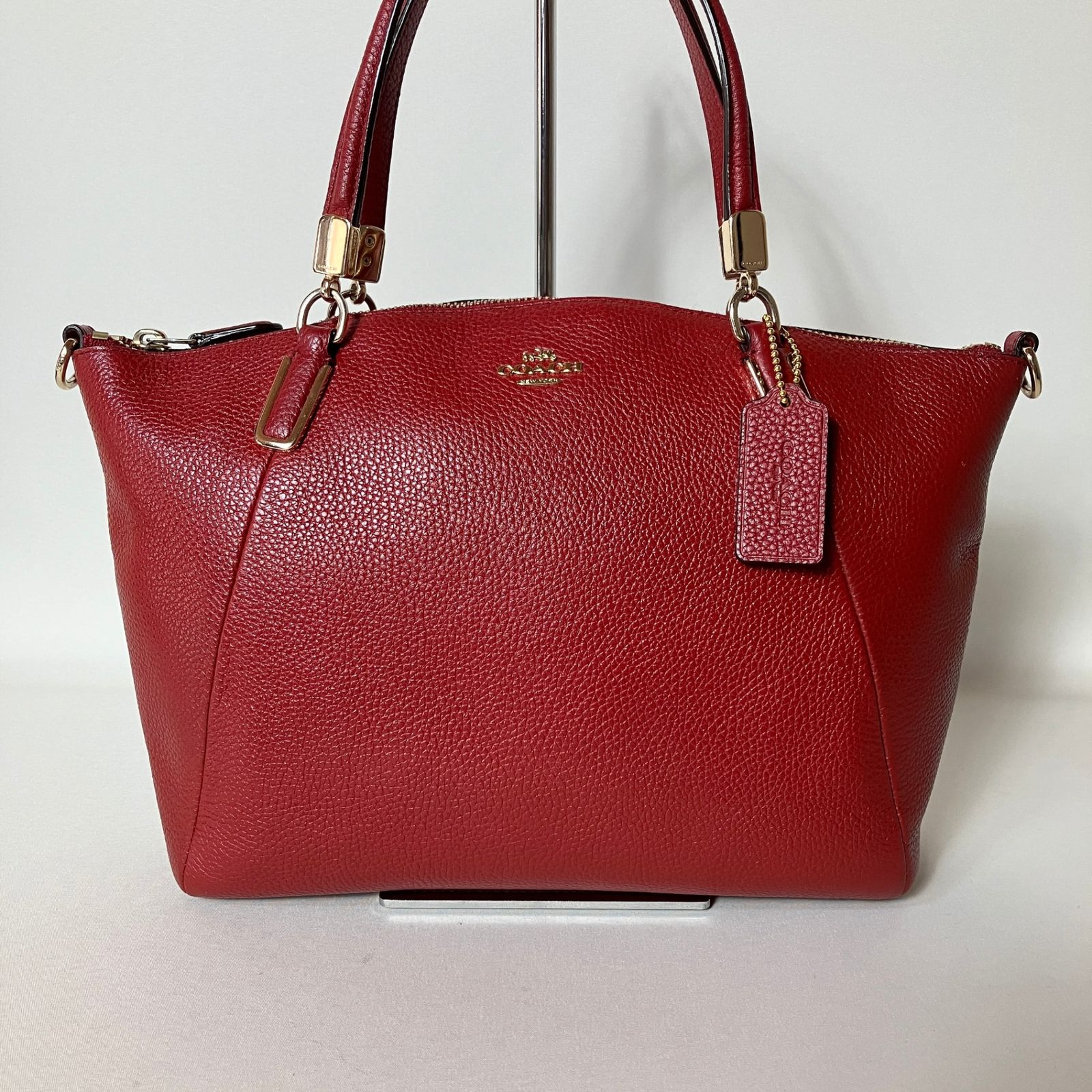 2511-14｜美品｜コーチ 2WAYハンドバッグ レザー レッド - メルカリ