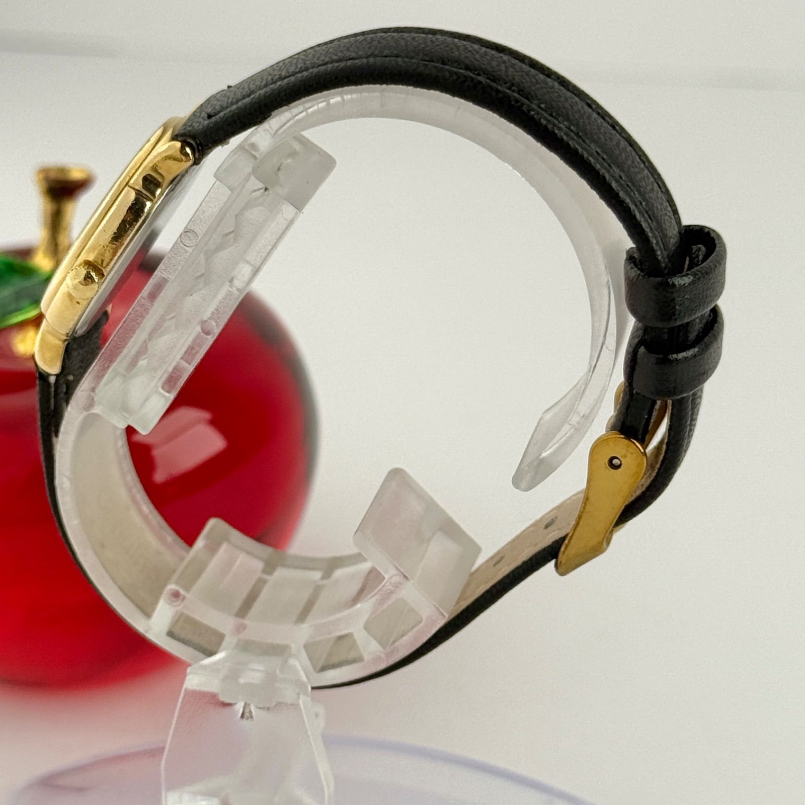 ロンジン ゴールド クォーツ 新品ベルト 新品電池 レディース 腕時計