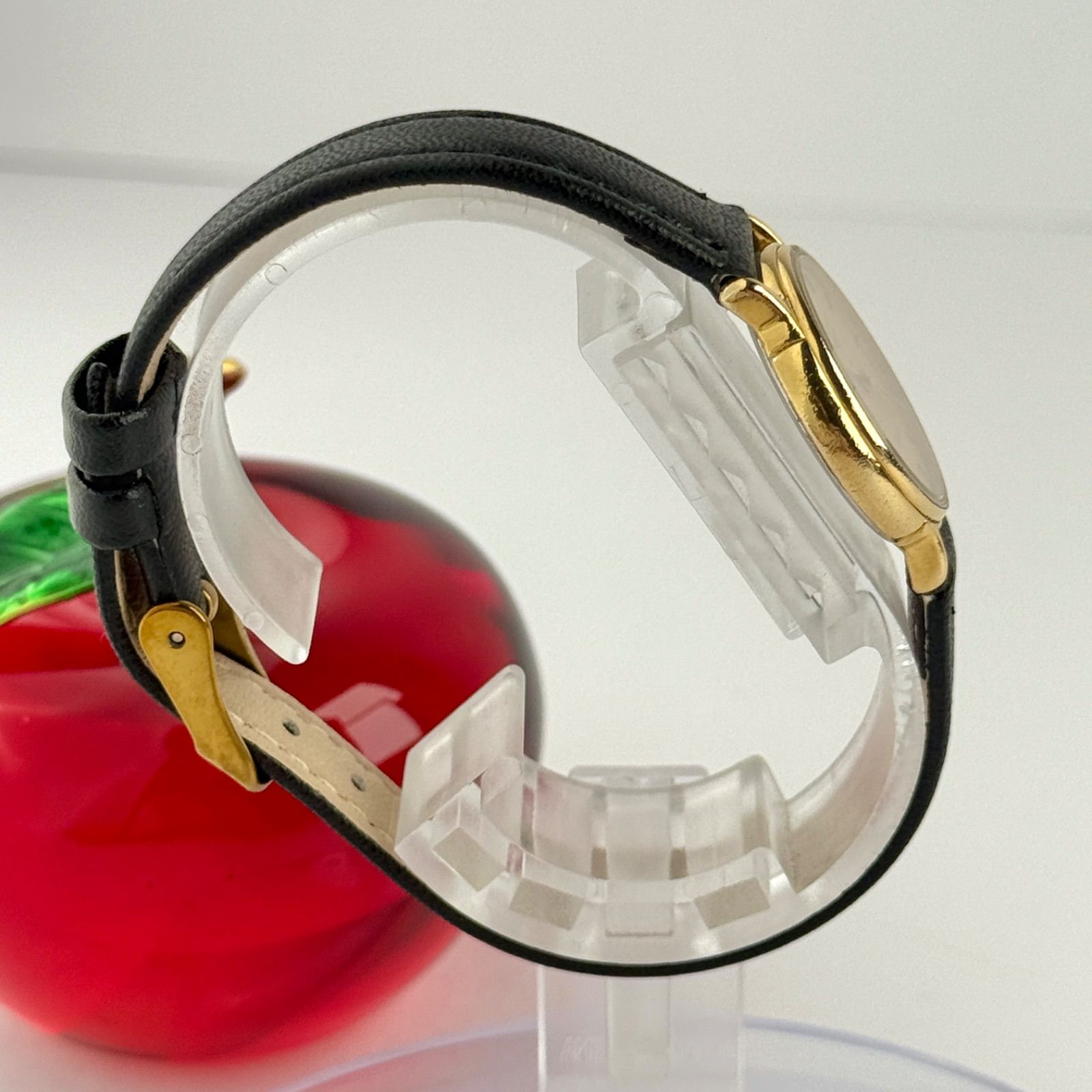 ロンジン ゴールド クォーツ 新品ベルト 新品電池 レディース 腕時計