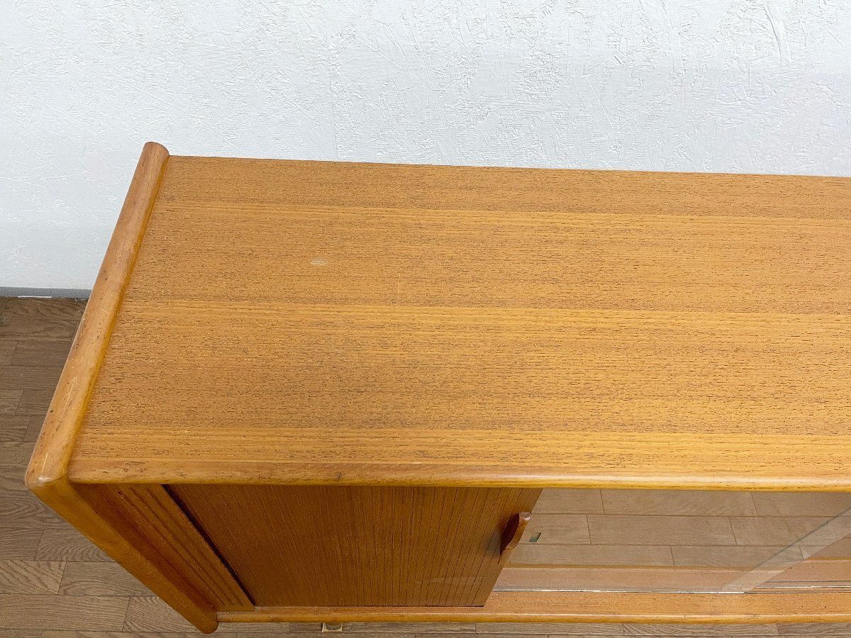 ◇オールドカリモク Karimoku 蛇腹式 サイドボード 飾り棚 リビング