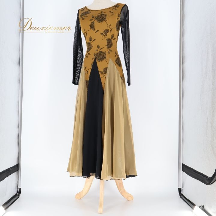 【美品 日本製 社交ダンス衣装】in the MOOD インザムード ドレス 社交ダンス 衣装 ワンピース ドレス in the MOOD インザムード