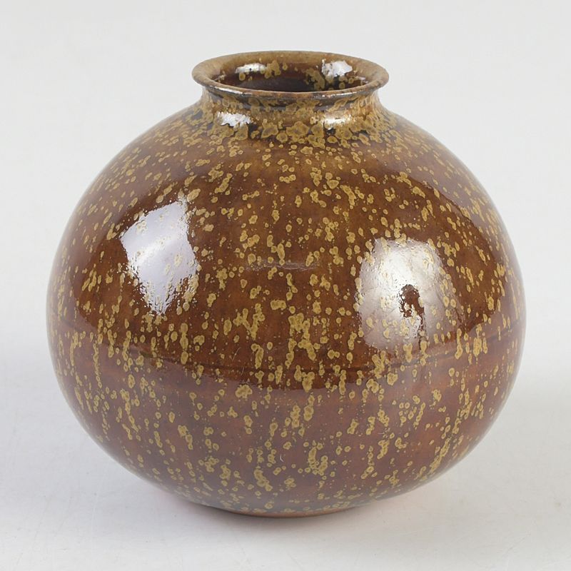 茶道具 平安 笹田仁史作 鉄釉 文殊茶入 仕覆付 共箱 V S474 - メルカリ