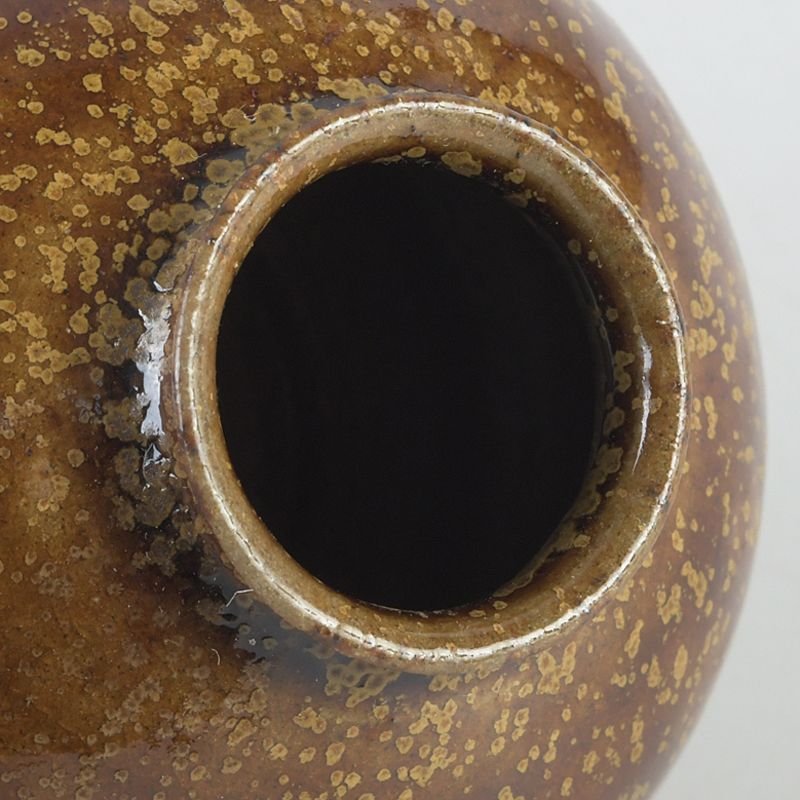 茶道具 平安 笹田仁史作 鉄釉 文殊茶入 仕覆付 共箱 V S474 - メルカリ