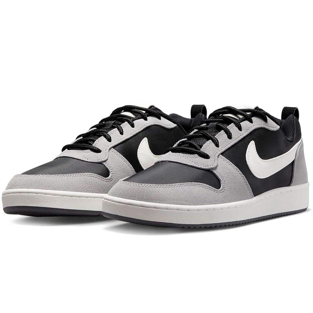 ナイキ コート ボロー LOW COURT BOROUGH PRW ブラック マットシルバー セイル 844881-005 日本 25.5 cm