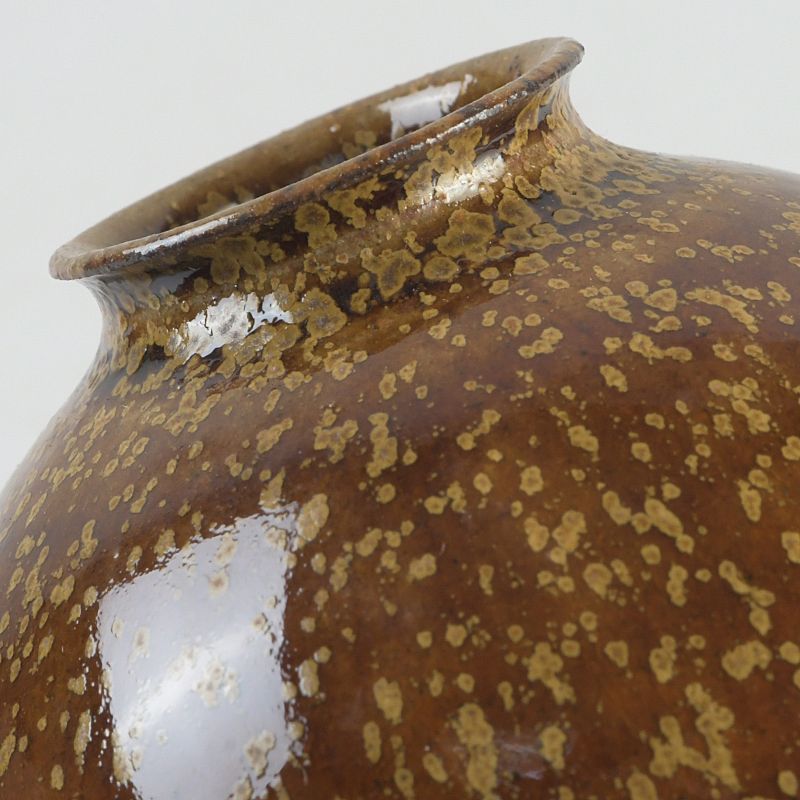 茶道具 平安 笹田仁史作 鉄釉 文殊茶入 仕覆付 共箱 V S474 - メルカリ