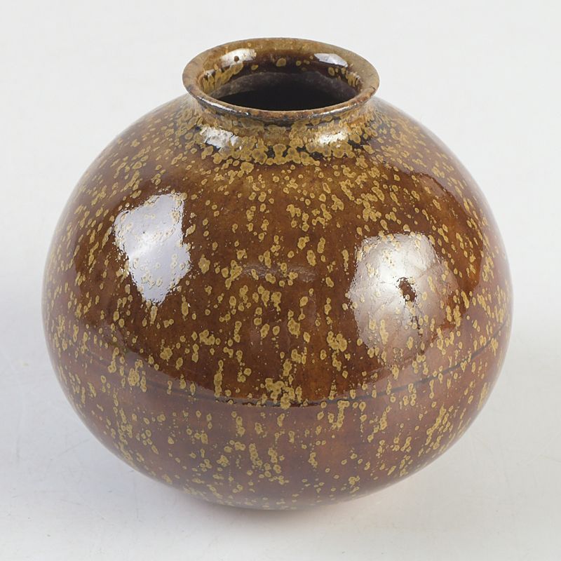 茶道具 平安 笹田仁史作 鉄釉 文殊茶入 仕覆付 共箱 V S474 - メルカリ