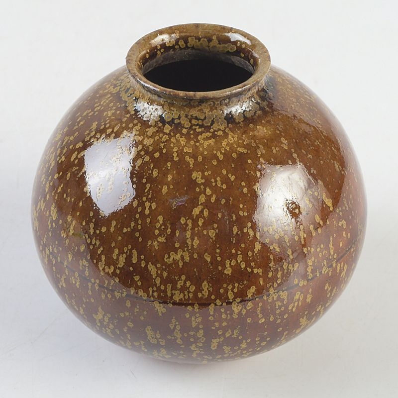 茶道具 平安 笹田仁史作 鉄釉 文殊茶入 仕覆付 共箱 V S474 - メルカリ