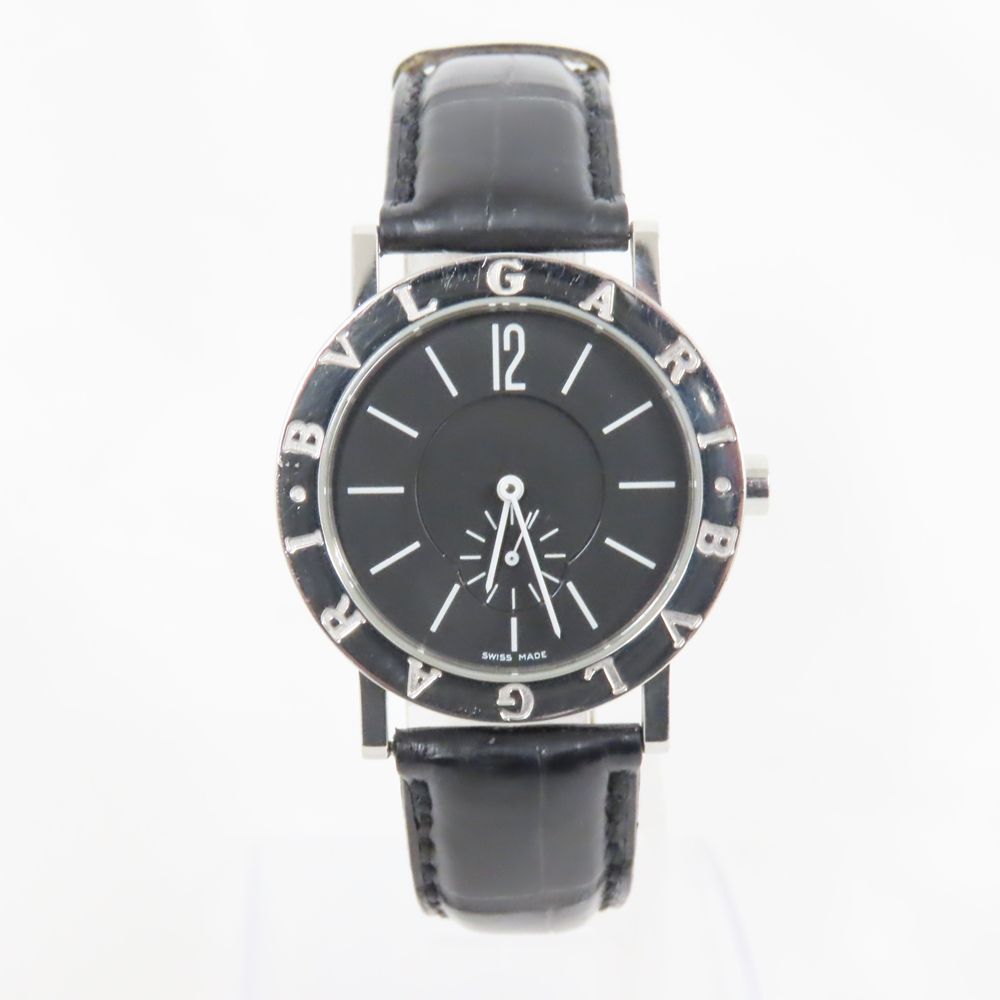 ブルガリ BVLGARI BB33 SGLD レザー 黒文字盤 クォーツ腕時計 ブルガリ BVLGARI BB33 SGLD レザー 黒文字盤 クォーツ腕時計