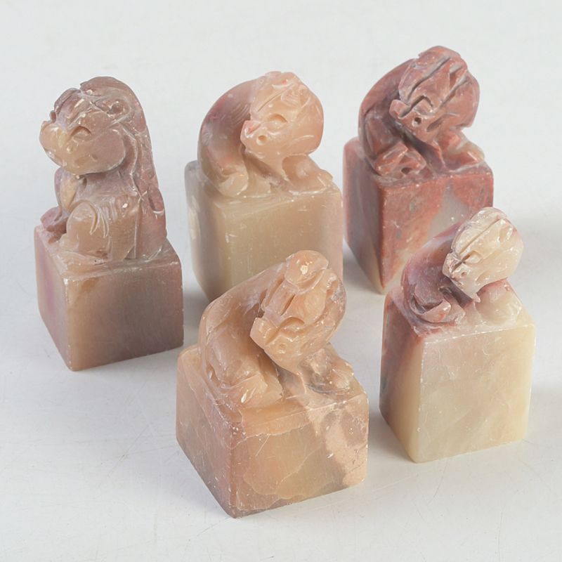 中国 書道具 篆刻 玉石寿山石 印材 5点まとめて N S475 - メルカリ