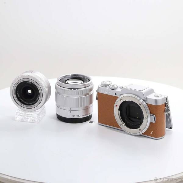 品〕 LUMIX DMC-GF7W T ダブルズームレンズキット ブラウン【198