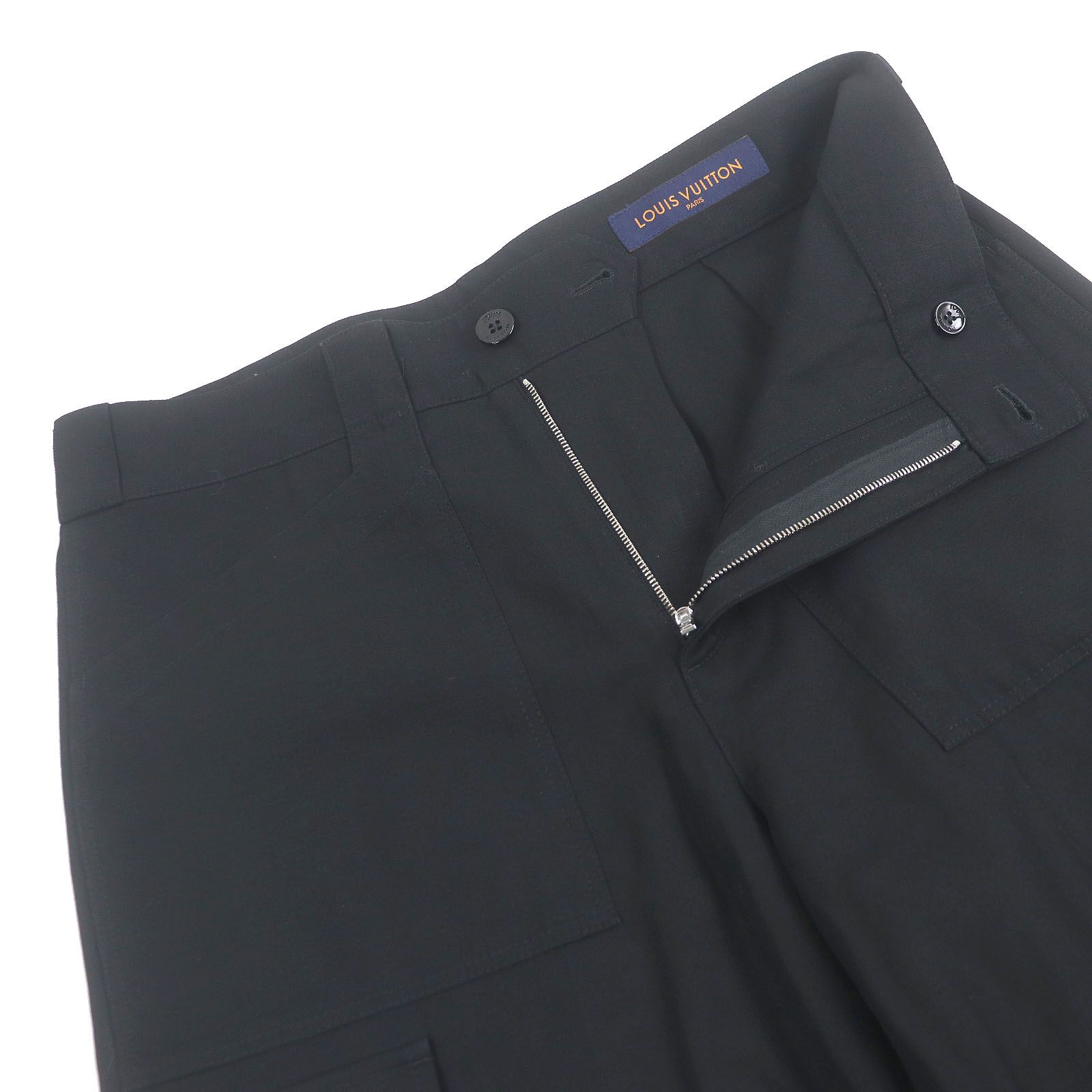 美品□LOUIS VUITTON ルイヴィトン 22AW リネン混 ロゴシルバー