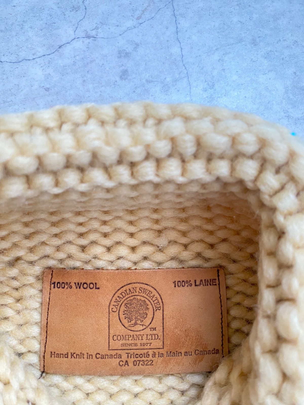 カナディアンセーター カウチンニット