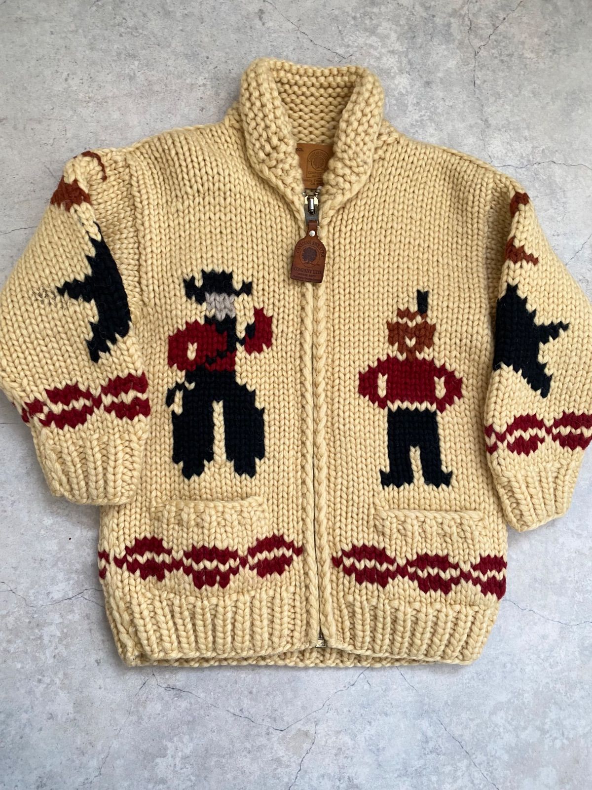 Size 120 130 カナディアンセーター カウチンニット