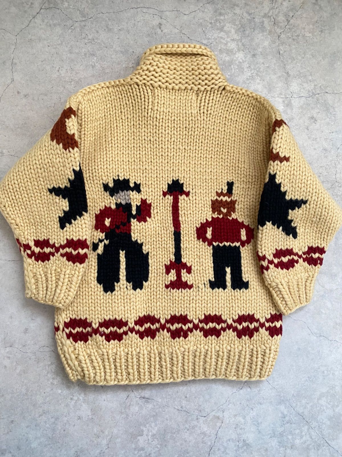 Size 120-130 カナディアンセーター カウチンニット