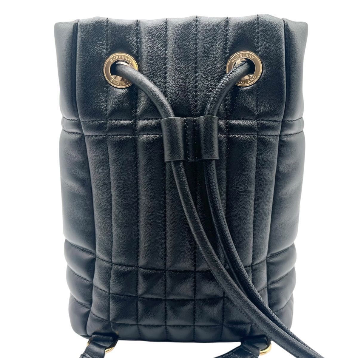 バーバリー Burberry チェーン ショルダーバッグ レザー キルティング 