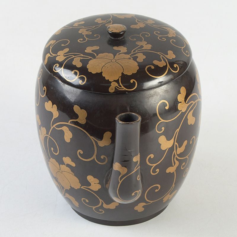 漆塗 金蒔絵蔦文 急須 茶壷 ティーポット N S478 - メルカリ